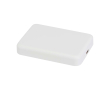 Magnetische draadloze powerbank van gerecycled plastic 5.000 mAh kleur wit
