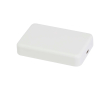 Magnetische draadloze powerbank van gerecycled plastic 10.000 mAh kleur wit