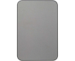 Compacte magnetische powerbank met draadloos opladen 5.000 mAh kleur glanzend zilver