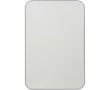 Magnetische draagbare oplader van gerecycled aluminium 10.000 mAh kleur zilver