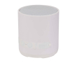 Draadloze luidspreker van gerecycled plastic met microfoon 3W kleur wit
