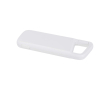 Waterbestendige eco-powerbank met karabijnhaak 5.000 mAh kleur wit
