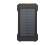 Zonne-energie powerbank met extra robuust ontwerp kleur zwart