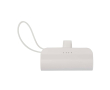 2-in-1 powerbank van gerecycled plastic met opvouwbare standaard kleur wit