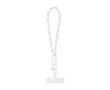 Smartphonepolsband met verstelbare band en insert voor hoesje kleur wit