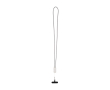 Lanyard voor smartphone met geïntegreerde 5-in-1-kabel en USB-aansluitingen kleur wit