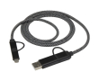 Magnetische 5-in-1-kabel tot 100cm met 65W snelladen kleur zwart
