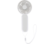 Oplaadbare draagbare ventilator met 3 snelheden en USB-C kleur wit