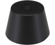 Compacte magnetische speaker met aluminium afwerking en 3 W vermogen kleur zwart