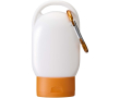 Zonnecrème SPF 30 met geïntegreerde karabijnhaak en vanillegeur 30ml kleur oranje