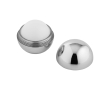 Vanille lippenbalsem met glanzende behuizing en SPF 15 bescherming kleur zilver
