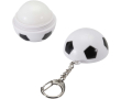 Sleutelhanger met lippenbalsem in voetbalvorm SPF15 vanille kleur zwart