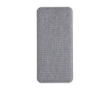 Rechthoekige powerbank van gerecycled plastic en RPET 10.000 mAh kleur wit