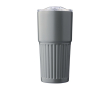Thermosbeker van gerecycled RVS 500ml met schuifdeksel kleur grijs