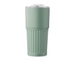 Thermosbeker van gerecycled RVS 500ml met schuifdeksel kleur lichtgroen