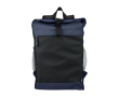 Waterafstotende rolltop rugzak voor laptop 15'' kleur blauw