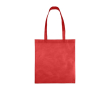 Non-woven tas van gerecycled materiaal 80 g/m² met gelaste hengsels kleur rood