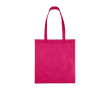 Non-woven tas van gerecycled materiaal 80 g/m² met gelaste hengsels kleur roze