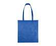 Non-woven tas van gerecycled materiaal 80 g/m² met gelaste hengsels kleur ultramarijn blauw