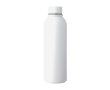 Drinkfles van gerecycled RVS met rubberen coating 500ml kleur wit