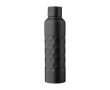 RVS drinkfles met geometrische textuur 800ml kleur zwart