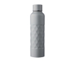 RVS drinkfles met geometrische textuur 800ml kleur grijs