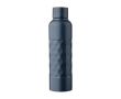 RVS drinkfles met geometrische textuur 800ml kleur blauw