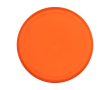 Ronde frisbee van gerecycled plastic met gespikkelde afwerking kleur oranje