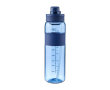 Plastic drinkfles met dubbele sluiting in de dop 900ml kleur ultramarijn blauw