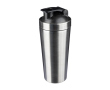Shaker van gerecycled roestvrij staal met metalen mengbal 750ml kleur zilver