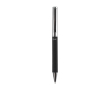Draaibare rollerpen van messing en RPET met blauwe inkt kleur zwart
