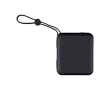 Plastic powerbank met snelladen en LED-display 10.000 mAh kleur zwart