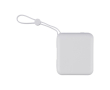 Plastic powerbank met snelladen en LED-display 10.000 mAh kleur wit