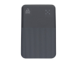Powerbank van gerecycled kunststof met snelladen 10.000 mAh kleur zwart