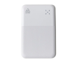 Powerbank van gerecycled kunststof met snelladen 10.000 mAh kleur wit