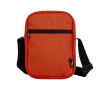Waterafstotende crossbodytas van gerecycled polyester met vakken kleur zalm