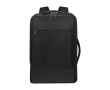 Duurzame laptoprugzak van gerecycled polyester 17 inch kleur zwart