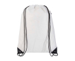 Touwrugzak van duurzaam en scheurbestendig non-woven materiaal 5L kleur wit