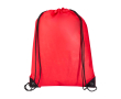 Touwrugzak van duurzaam en scheurbestendig non-woven materiaal 5L kleur rood
