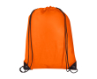 Touwrugzak van duurzaam en scheurbestendig non-woven materiaal 5L kleur oranje