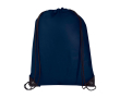 Touwrugzak van duurzaam en scheurbestendig non-woven materiaal 5L kleur marineblauw