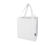 Tas van gerecycled polyester met verstevigde bodem 29L kleur wit