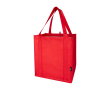 Tas van gerecycled polyester met verstevigde bodem 29L kleur rood