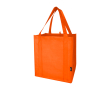 Tas van gerecycled polyester met verstevigde bodem 29L kleur oranje