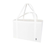 Extra grote handtas van gerecycled polyester met hengsels 65L kleur wit