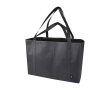 Extra grote handtas van gerecycled polyester met hengsels 65L kleur zwart
