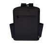 Rugzak van gerecycled polyester met laptopvak 15 inch kleur donkergrijs