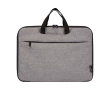 Laptoptas van gerecycled polyester met RPET-voering 2-in-1 kleur gemarmerd grijs