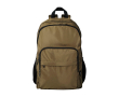 Laptoprugzak van gerecycled polyester met laptopvak 15 inch kleur donkergroen