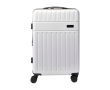 Uitschuifbare trolley van sterk gerecycled plastic kleur zilver